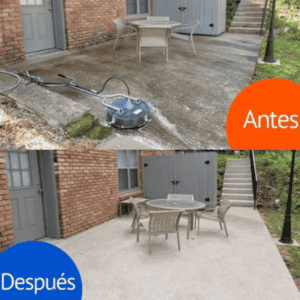 limpieza profunda con agua a presion